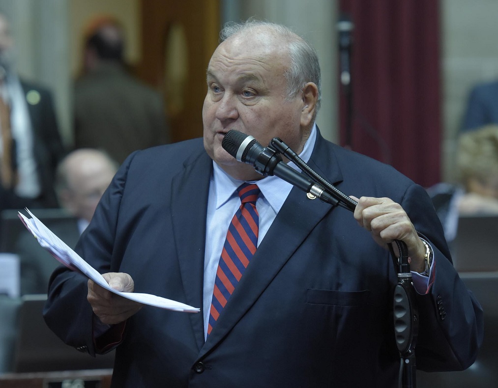 Representative Don Rone said fines had to be great enough to hurt some farmers' bottom line before they would stop illegal application of herbicides. (photo; Tim Bommel, Missouri House Communications)